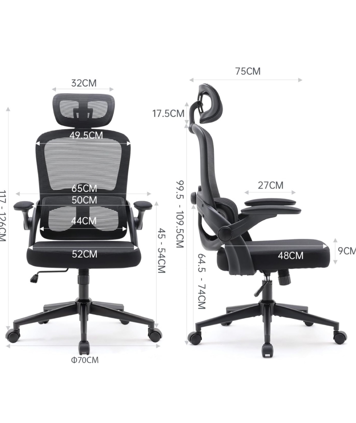 SIHOO M102C Ergonomic Mesh Office Chair - photo 4