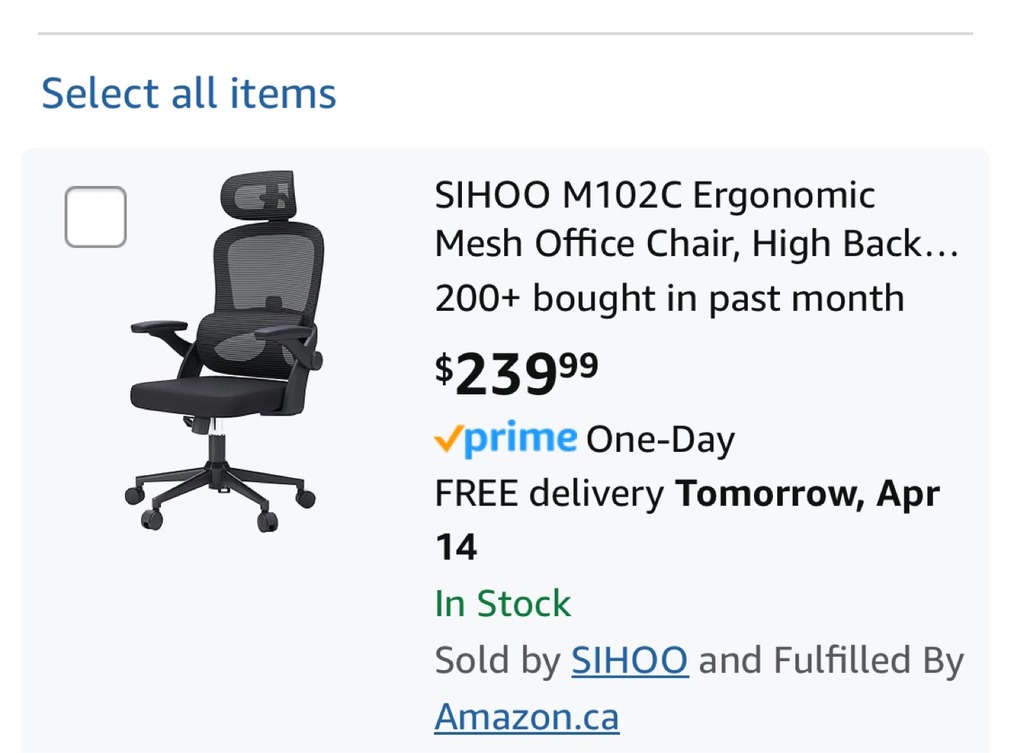 SIHOO M102C Ergonomic Mesh Office Chair - photo 2