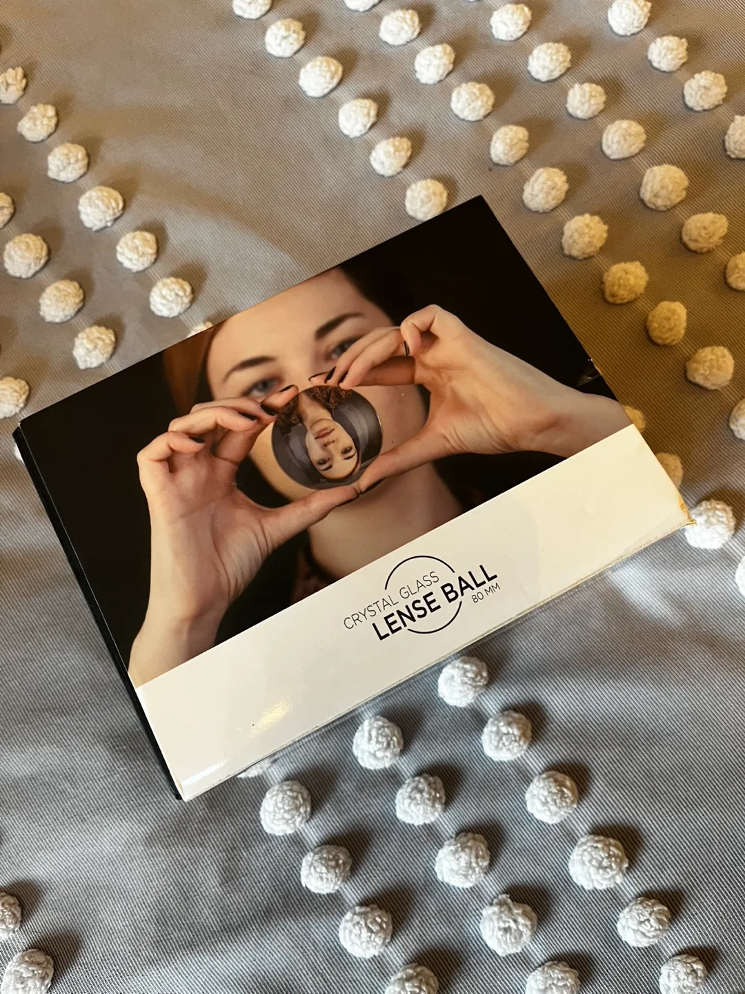 Crystal Glass Lens Ball 80mm with Stand image indicator(2)