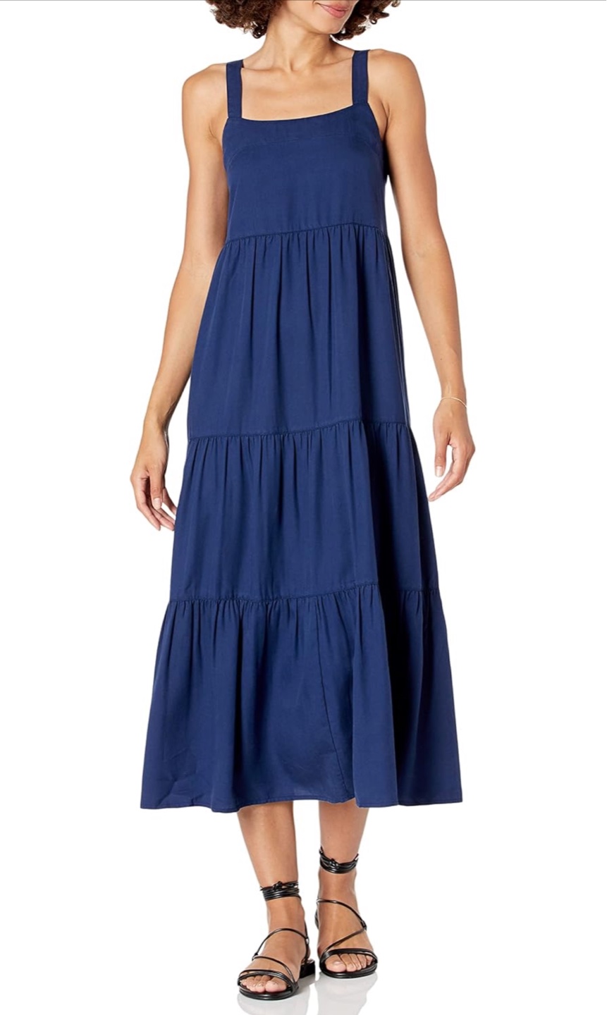 NEW! The Drop Britt Tiered Maxi Tent Dress