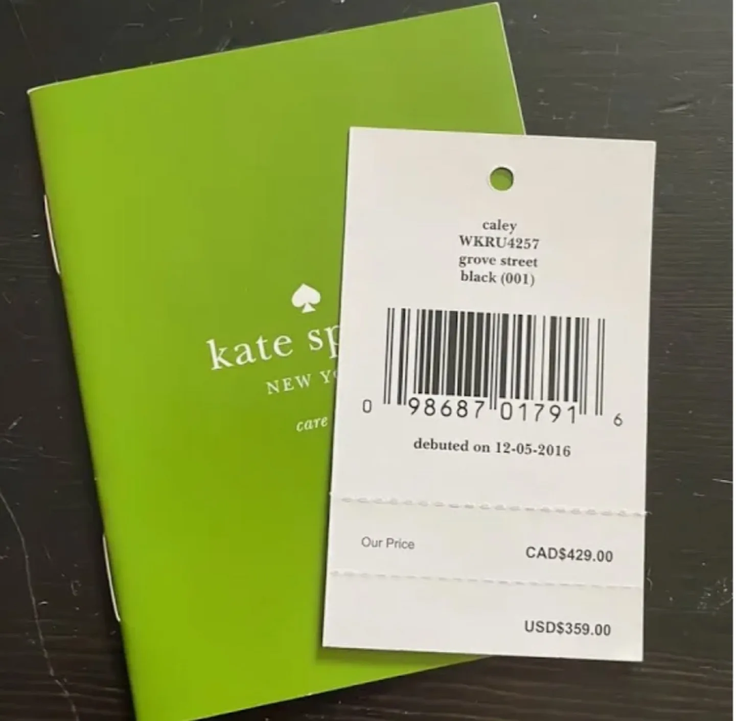 Kate Spade Black Leather Handbag - NEW! image indicator(9)