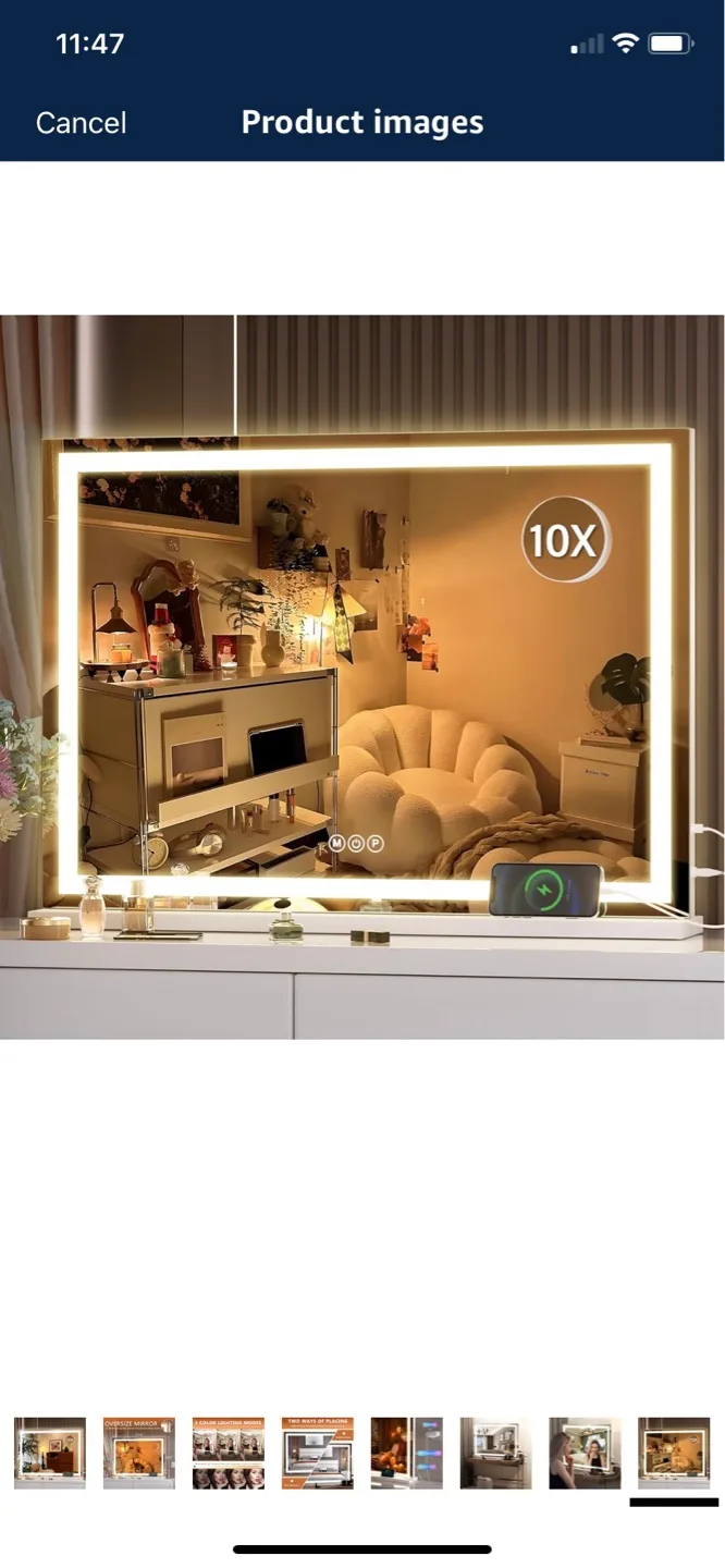 ⭐️Read Ad⭐️ LED Vanity Mirror 31.5x22” thumbnail