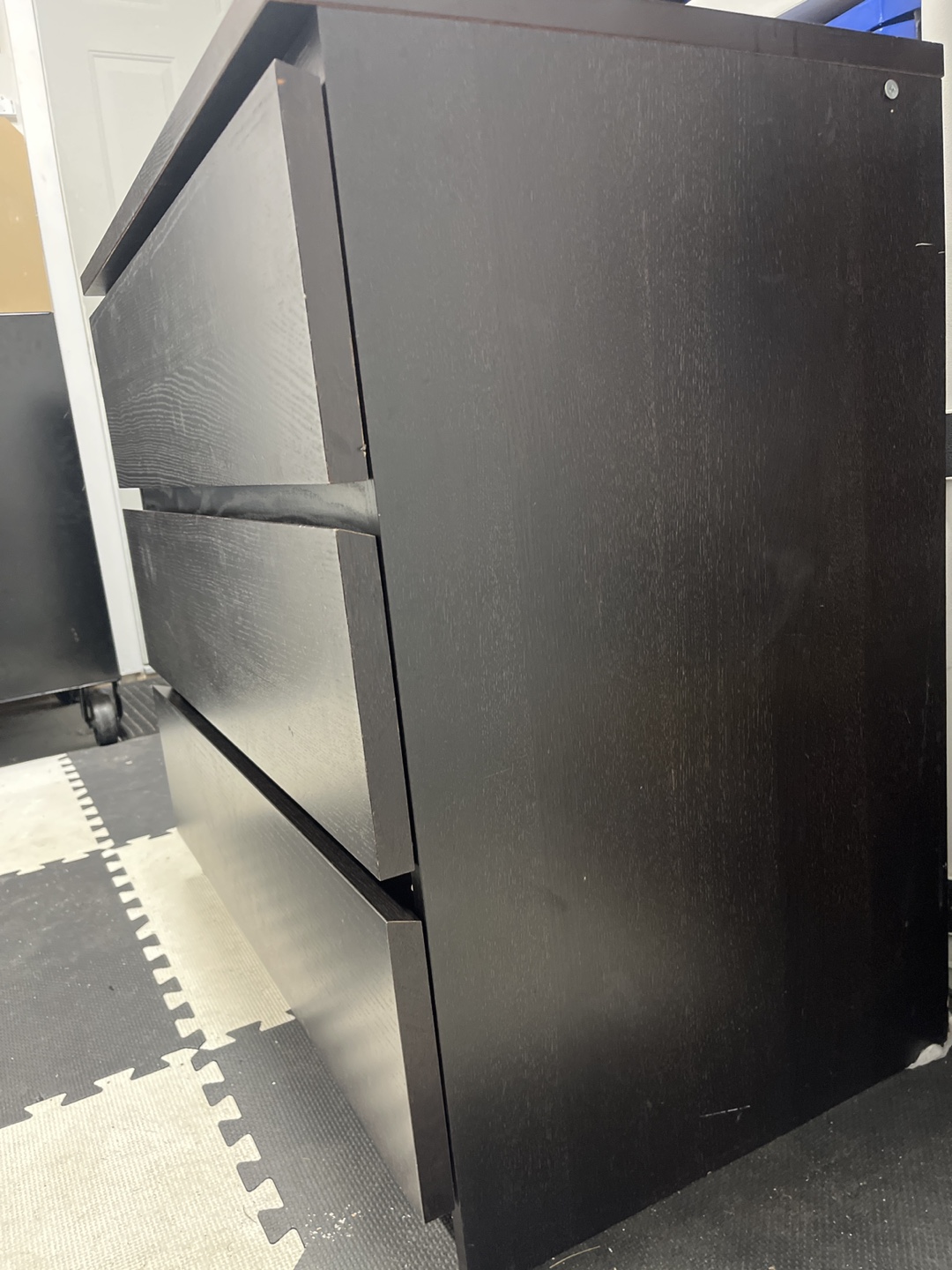 IKEA MALM 3-Drawer Chest Dark Brown - photo 2