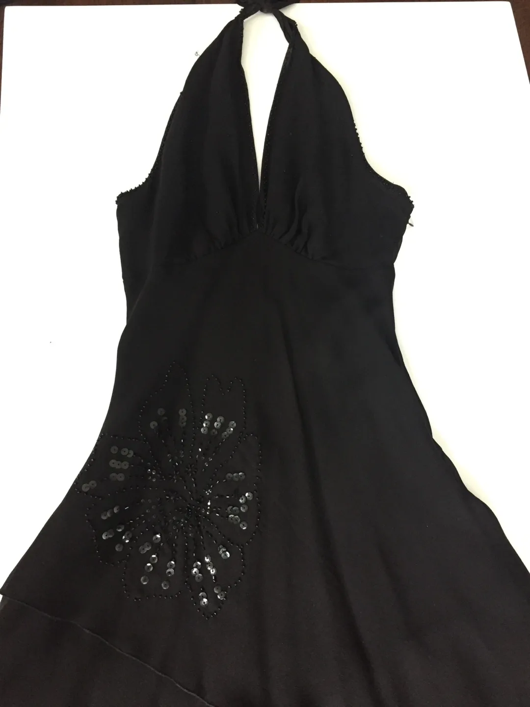 Beautiful Black Silk Dress - Sandra Angelozzi image indicator(4)