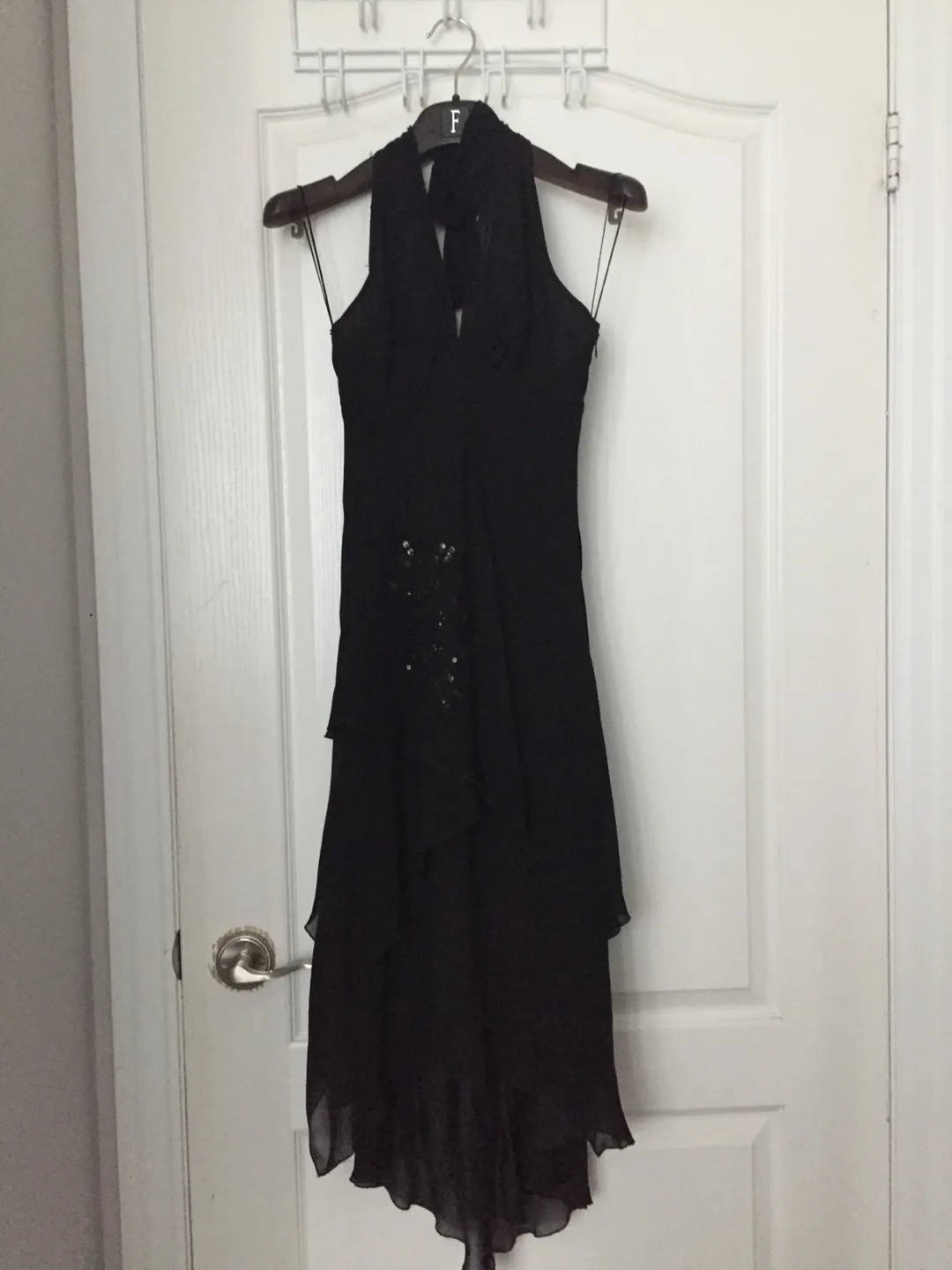 Beautiful Black Silk Dress - Sandra Angelozzi image indicator(3)