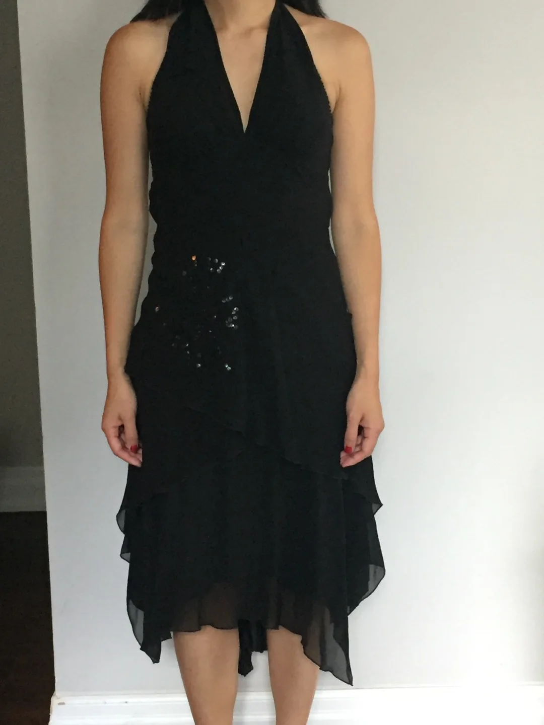 Beautiful Black Silk Dress - Sandra Angelozzi image indicator(5)