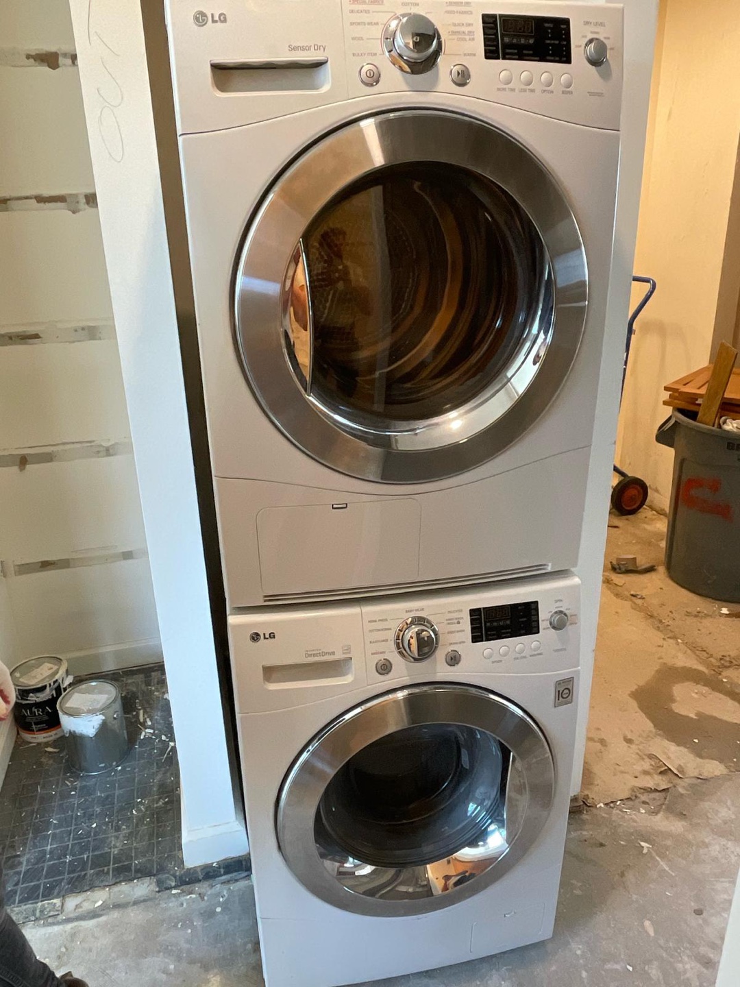 LG Stackable Washer and Electric Dryer Set