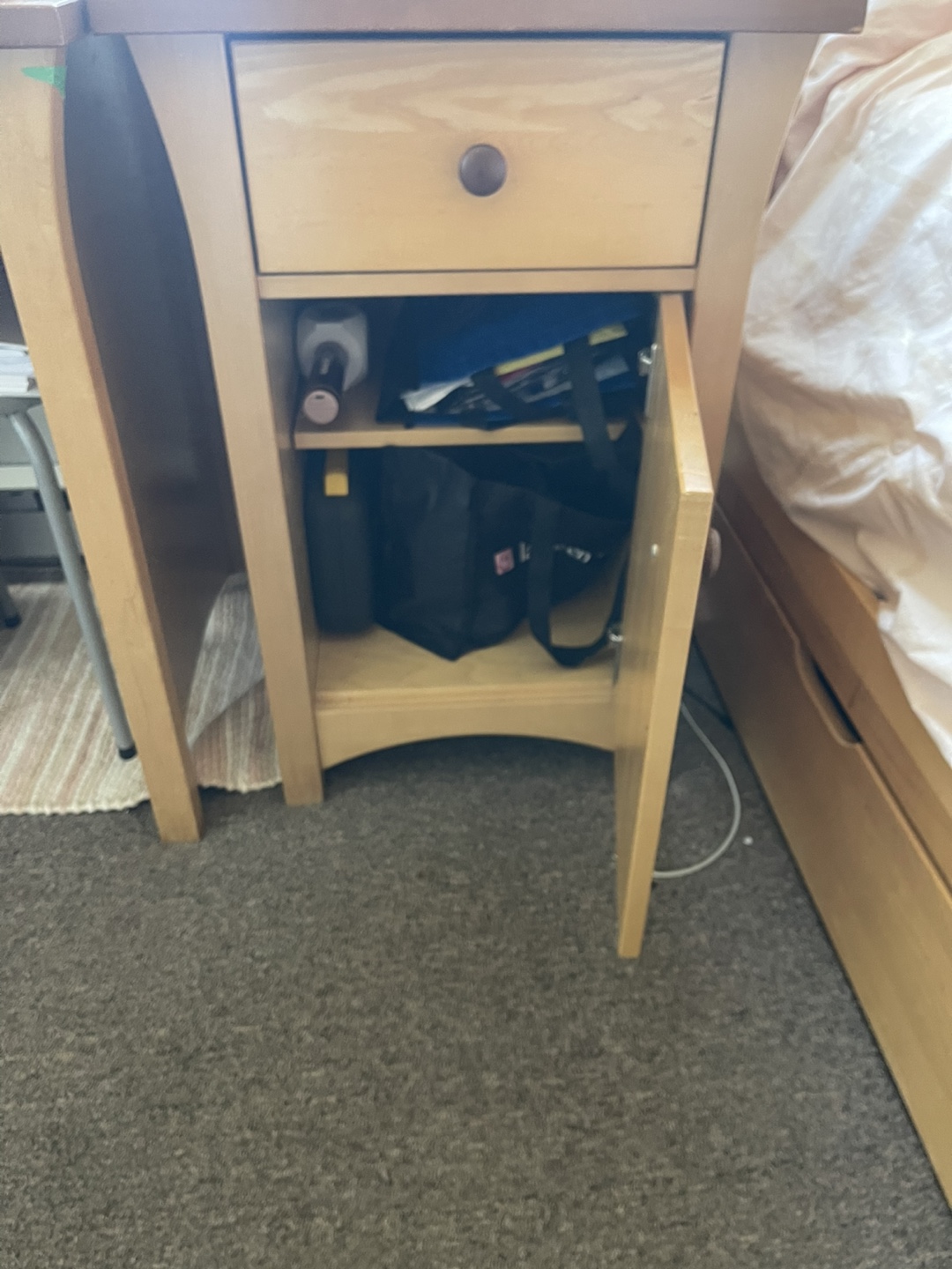 Wooden Bedroom Set - Desk, Bed, and Nightstand - photo 4