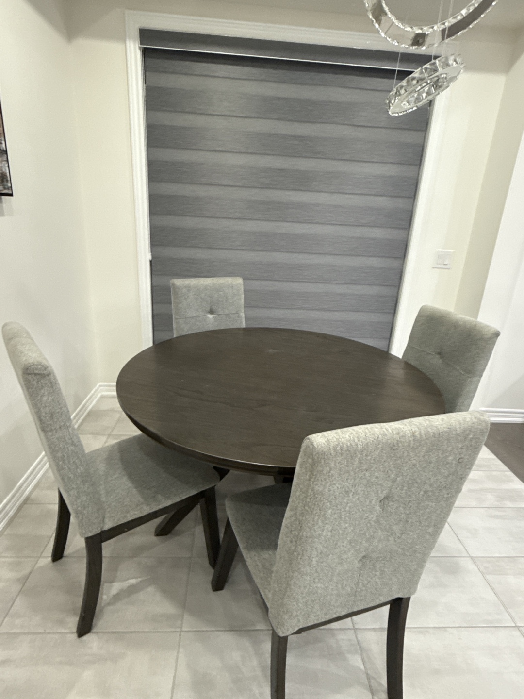 Round Dining Table Set with Four Chairs - photo 2