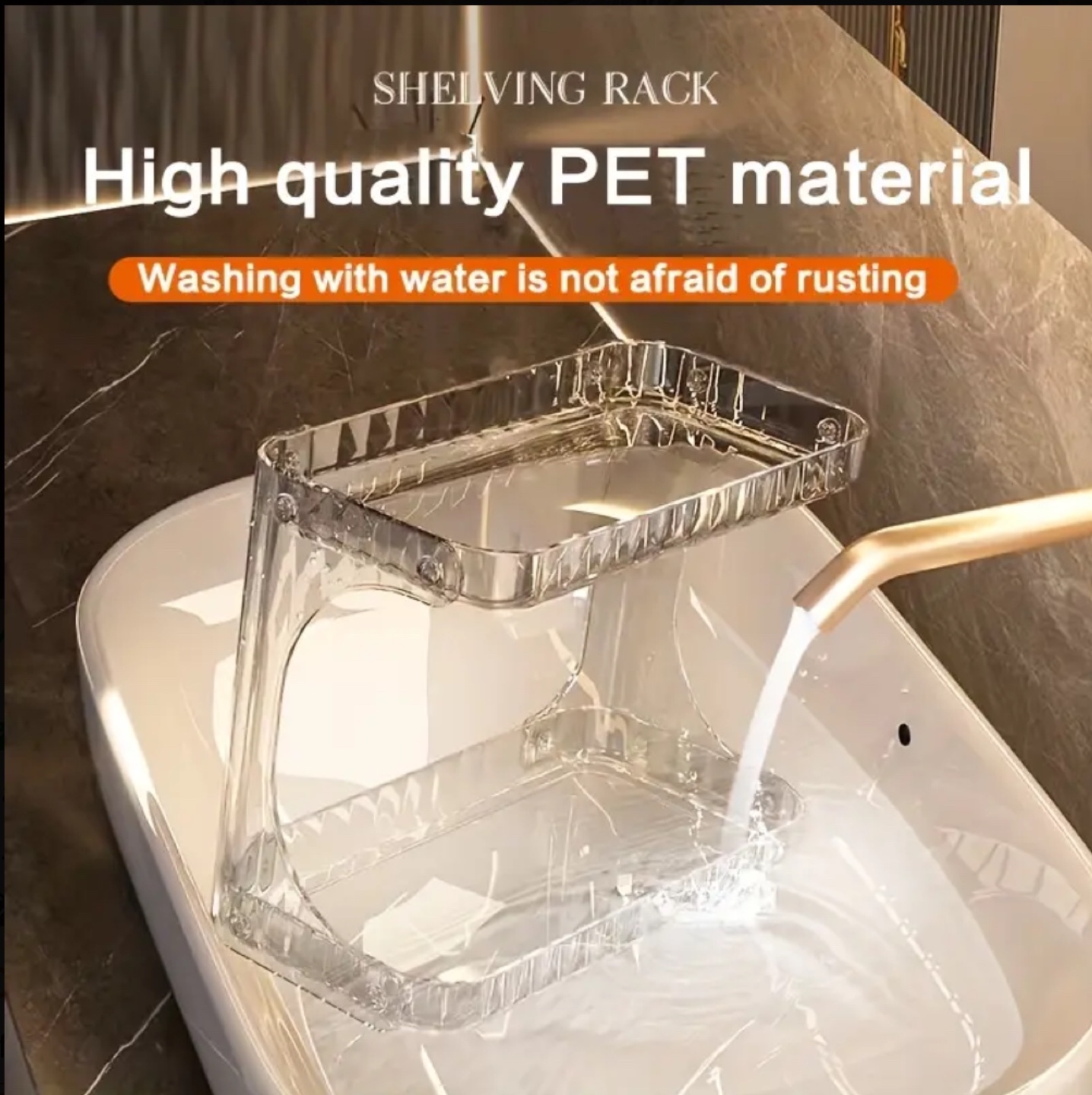 Set of 3. Clear Acrylic Organizer set for bathroom, makeup - photo 4