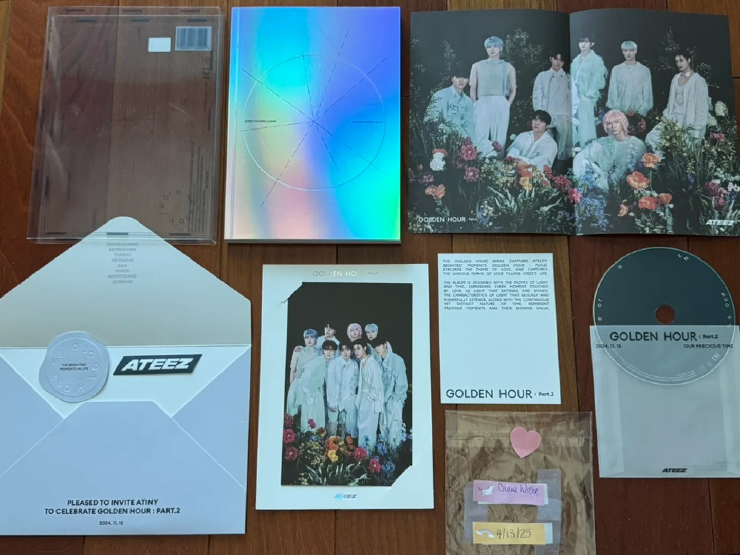 ATEEZ “Golden Hour Part.2” Album + Photocards image indicator(8)