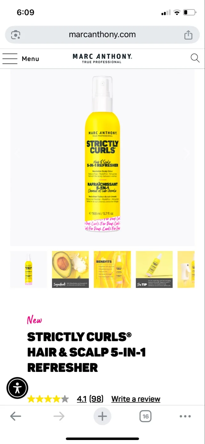 Marc Anthony Strictly Curls 5-in-1 Hair & Scalp Refresher image indicator(2)