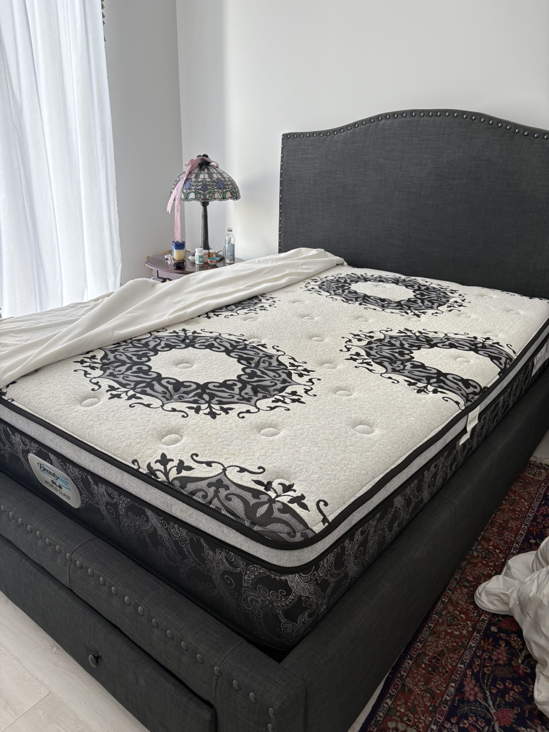 Queen Beautyrest GLS World Class Mattress with Storage Bed Frame - photo 2