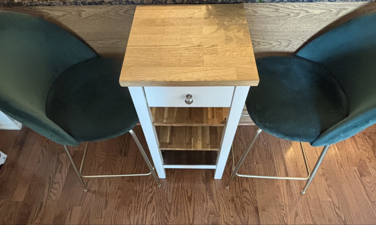 Two Velvet Counter Stools - photo 2