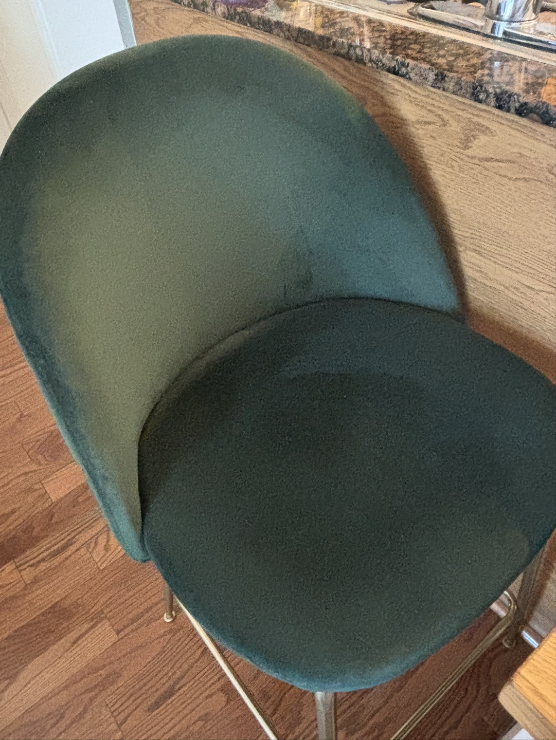 Two Velvet Counter Stools - photo 3