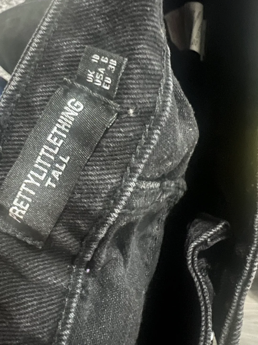 PLT Tall Black Distressed Jeans Size US6 image indicator(5)