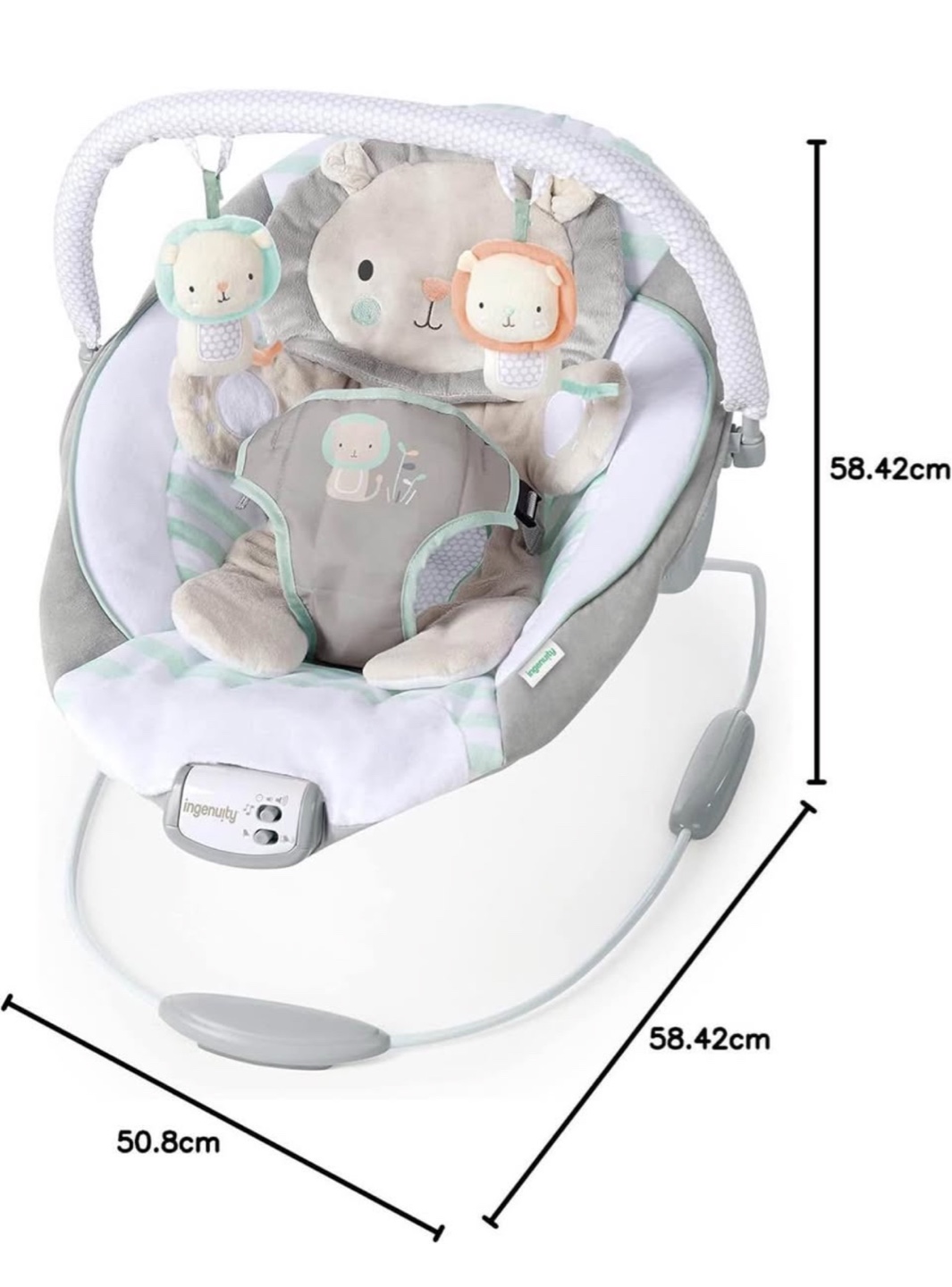 Ingenuity Baby Bouncer Landry the Lion - photo 3