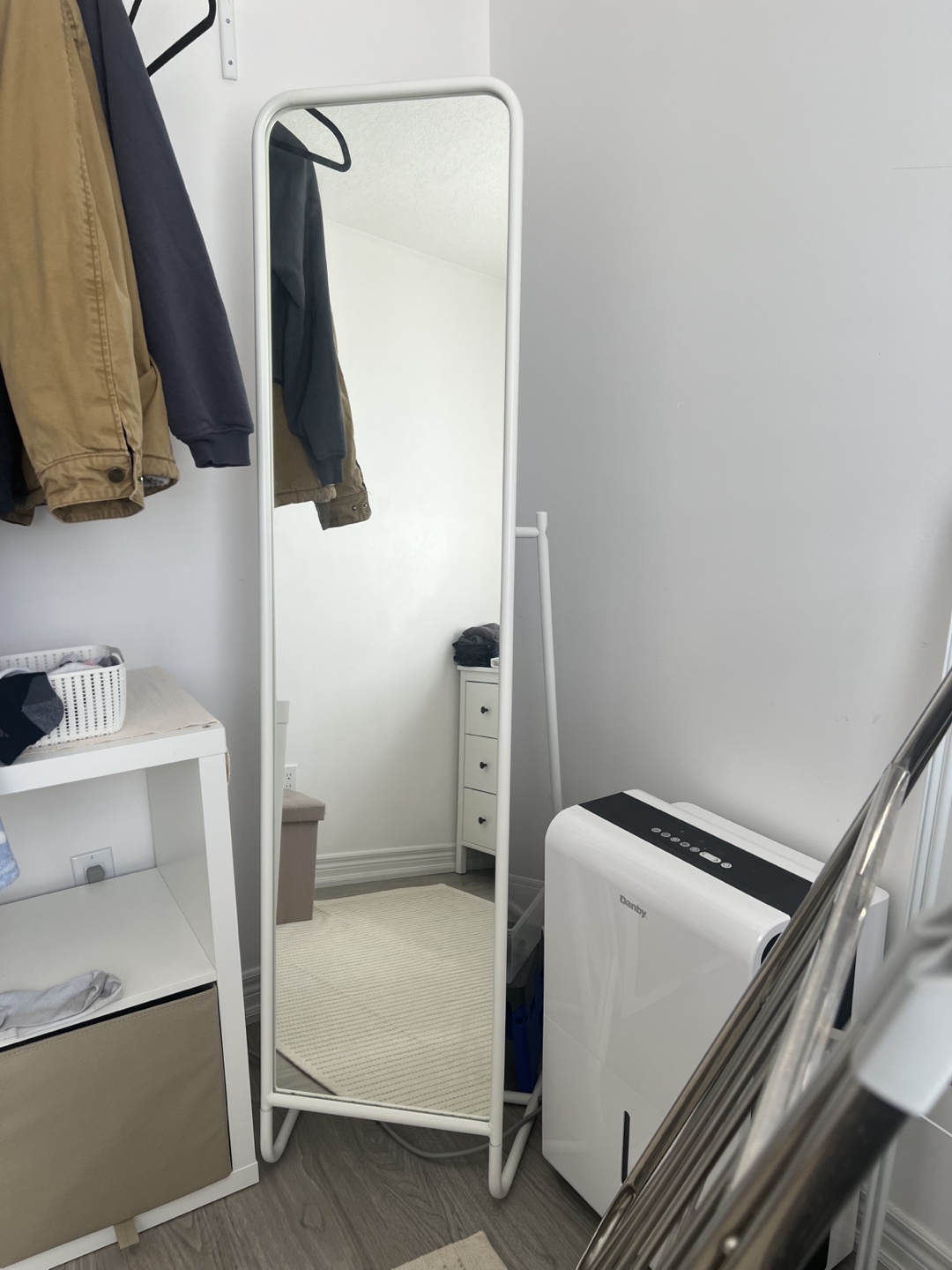 IKEA KNAPPER Full-Length Mirror - White - photo 4