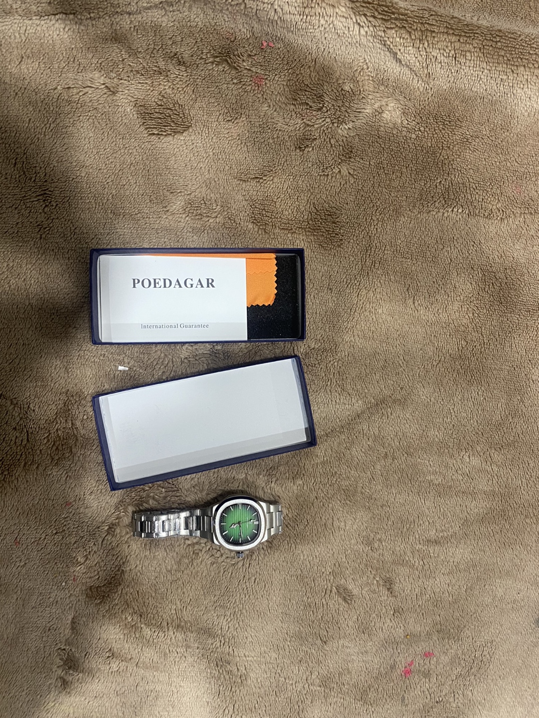 POEDAGAR Men's Wristwatch with Green Dial - photo 3
