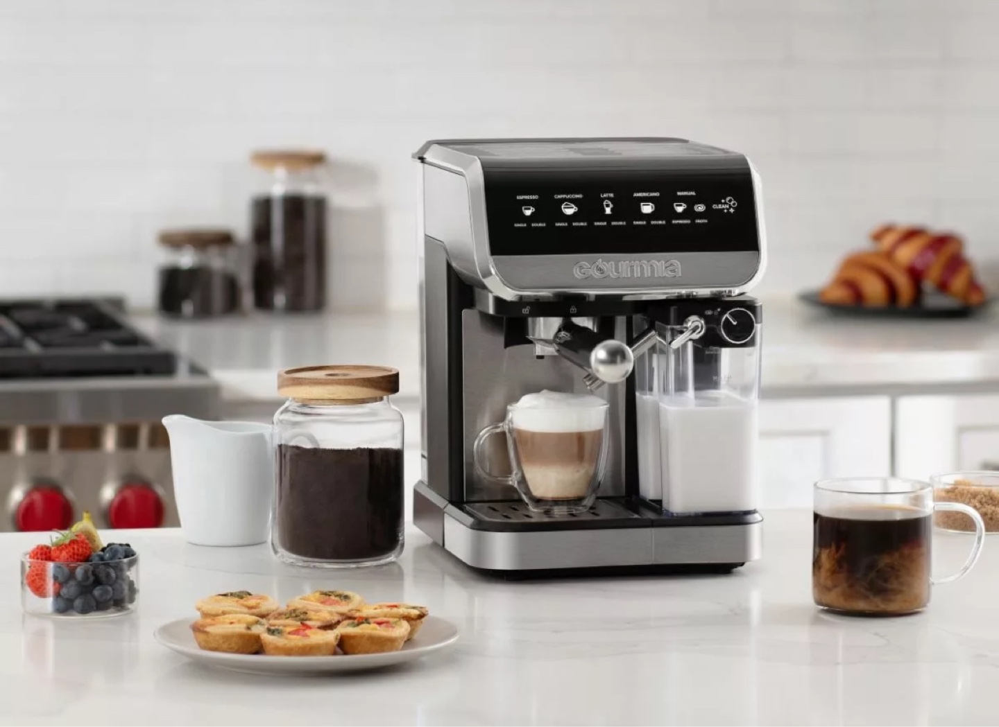 Brand New Gourmia 8-in-1 Espresso Coffee Maker Machine - photo 5