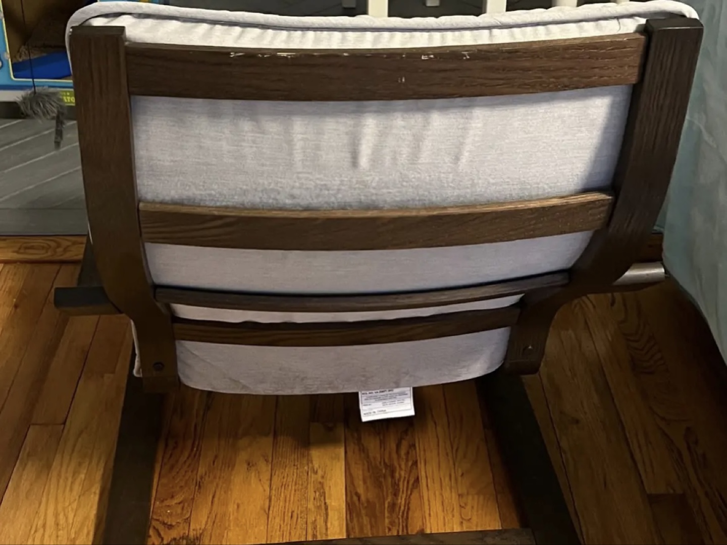 IKEA POÄNG armchair with light beige cover - photo 4