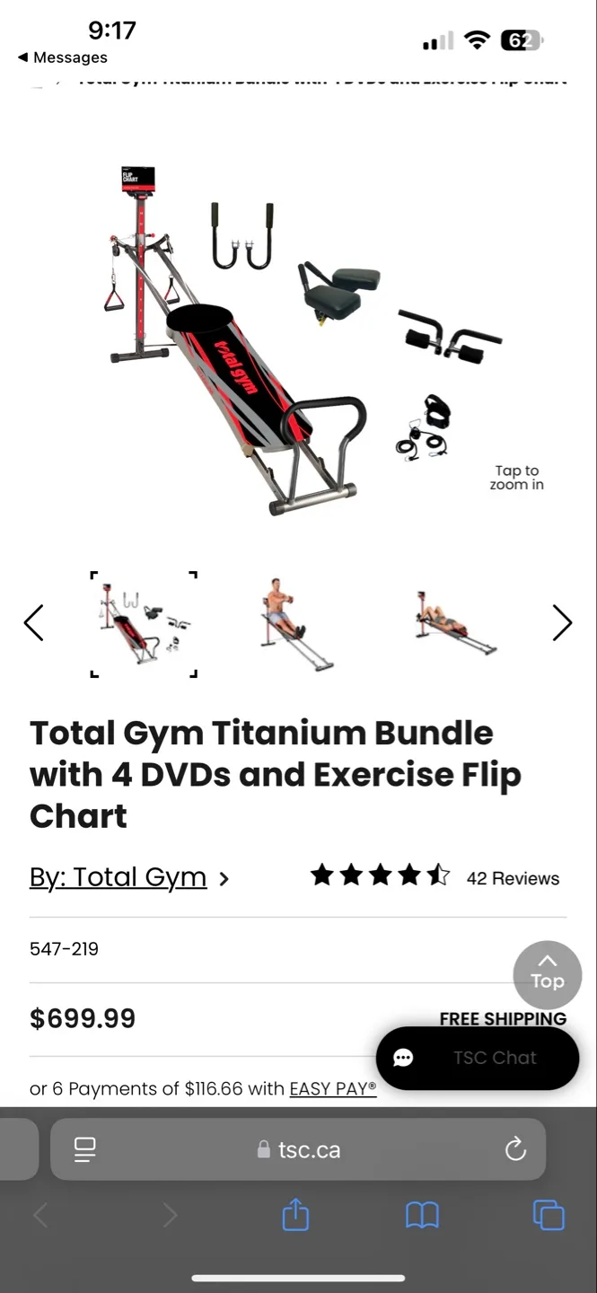 Total Gym Titanium Bundle with Exercise Chart image indicator(2)