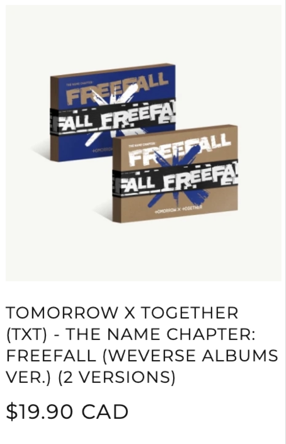 [WITH PC] TXT - The Name Chapter: FREEFALL Weverse Kpop (2 Vers) - photo 4