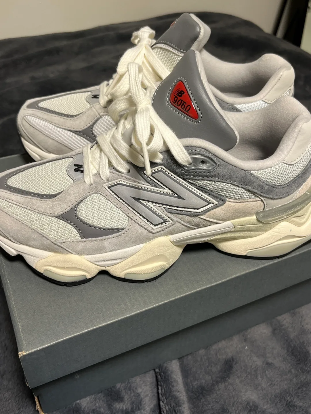 New Balance 9060 Grey Sneakers - Size 6 US Women's thumbnail