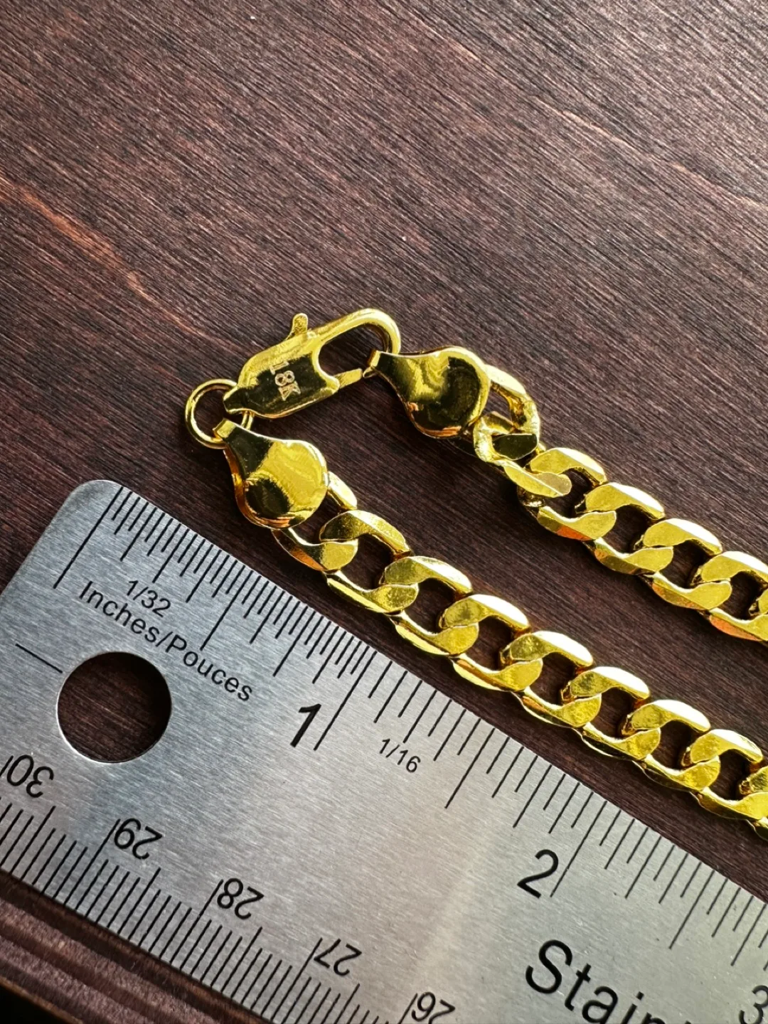 NEW Gold Curb Chain Necklace image indicator(6)