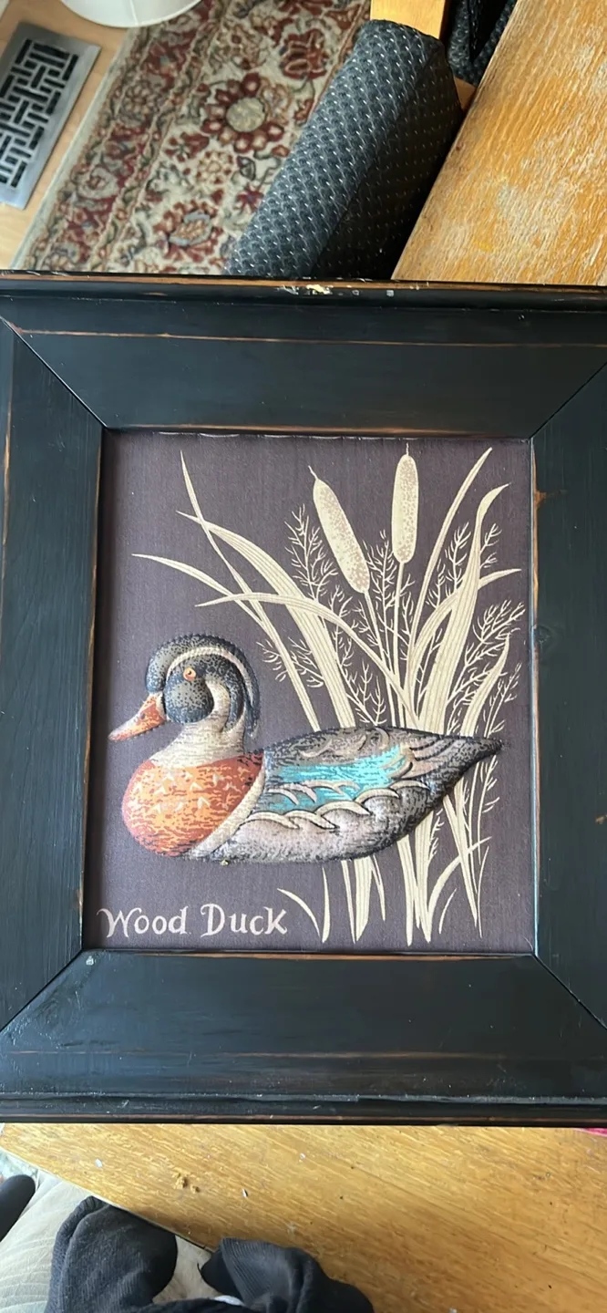 Framed Wood Duck Wall Decor thumbnail
