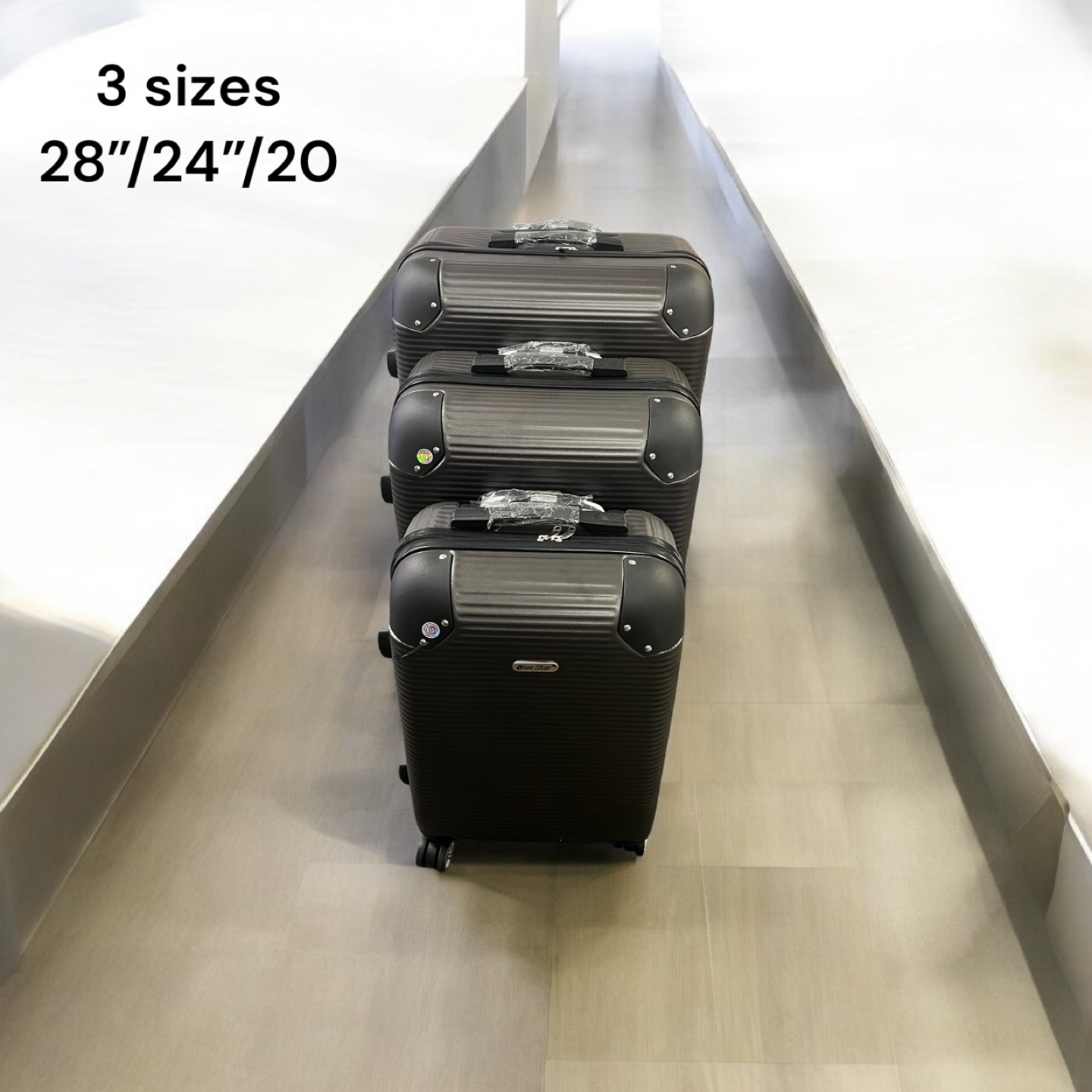 3-Piece Luggage Set - 28", 24", 20"