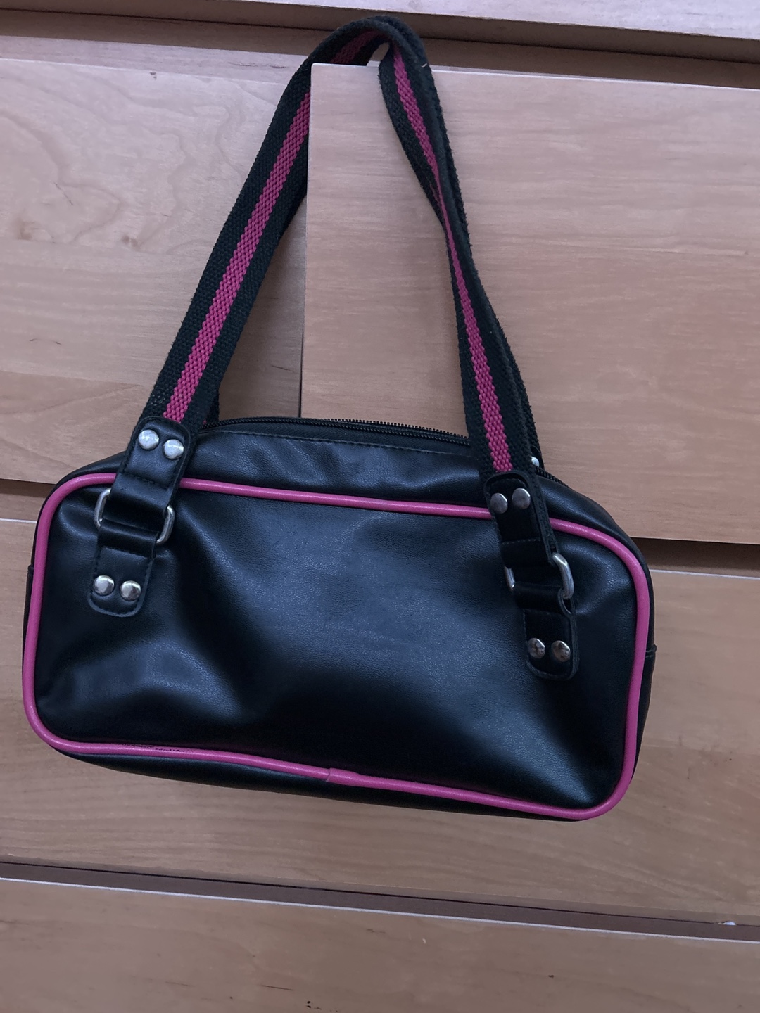 💚 Black and Pink Handbag - photo 2