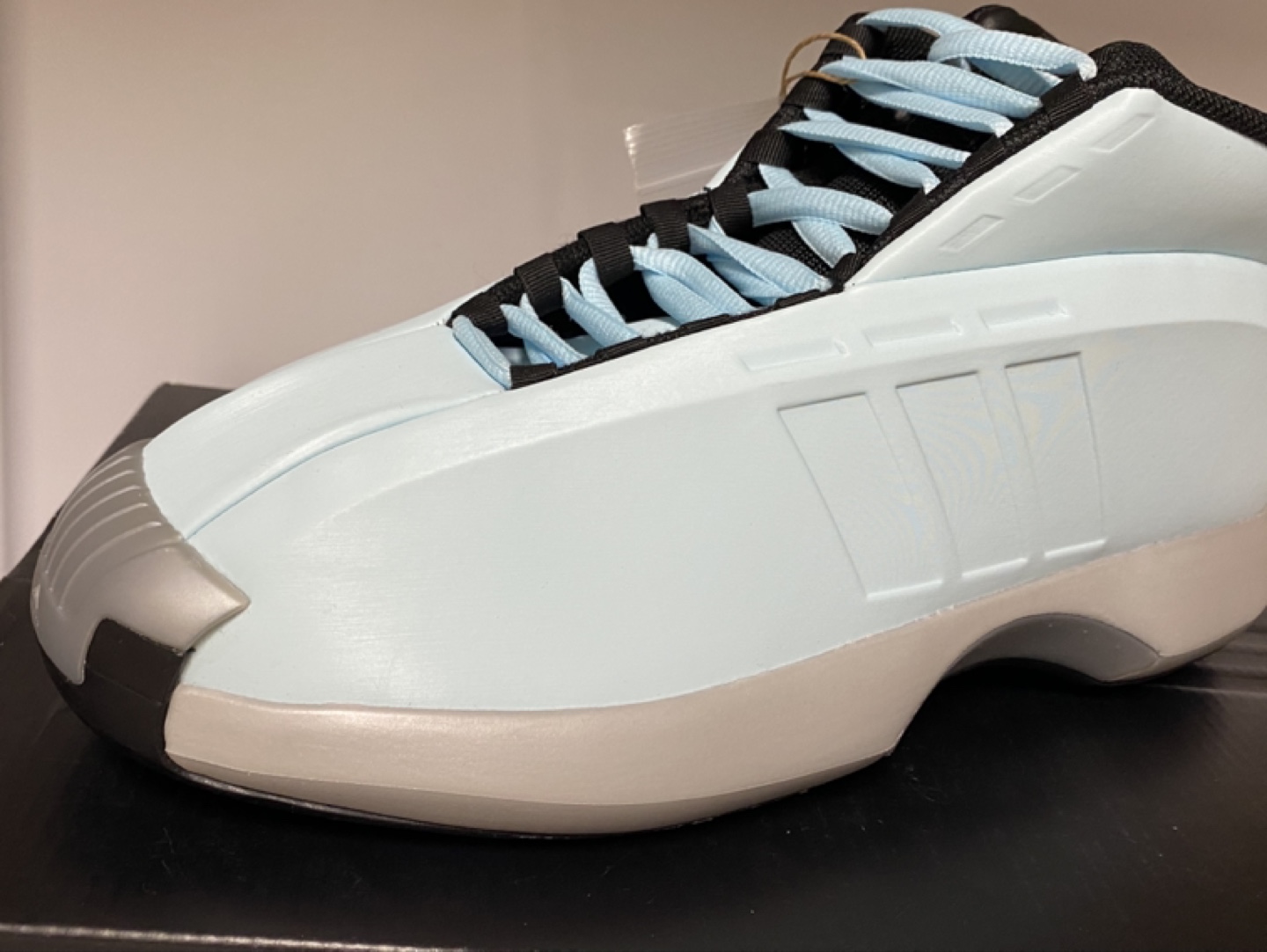 Adidas Crazy 1 Shoes - Light Blue/Black - Size 10.5 - photo 3
