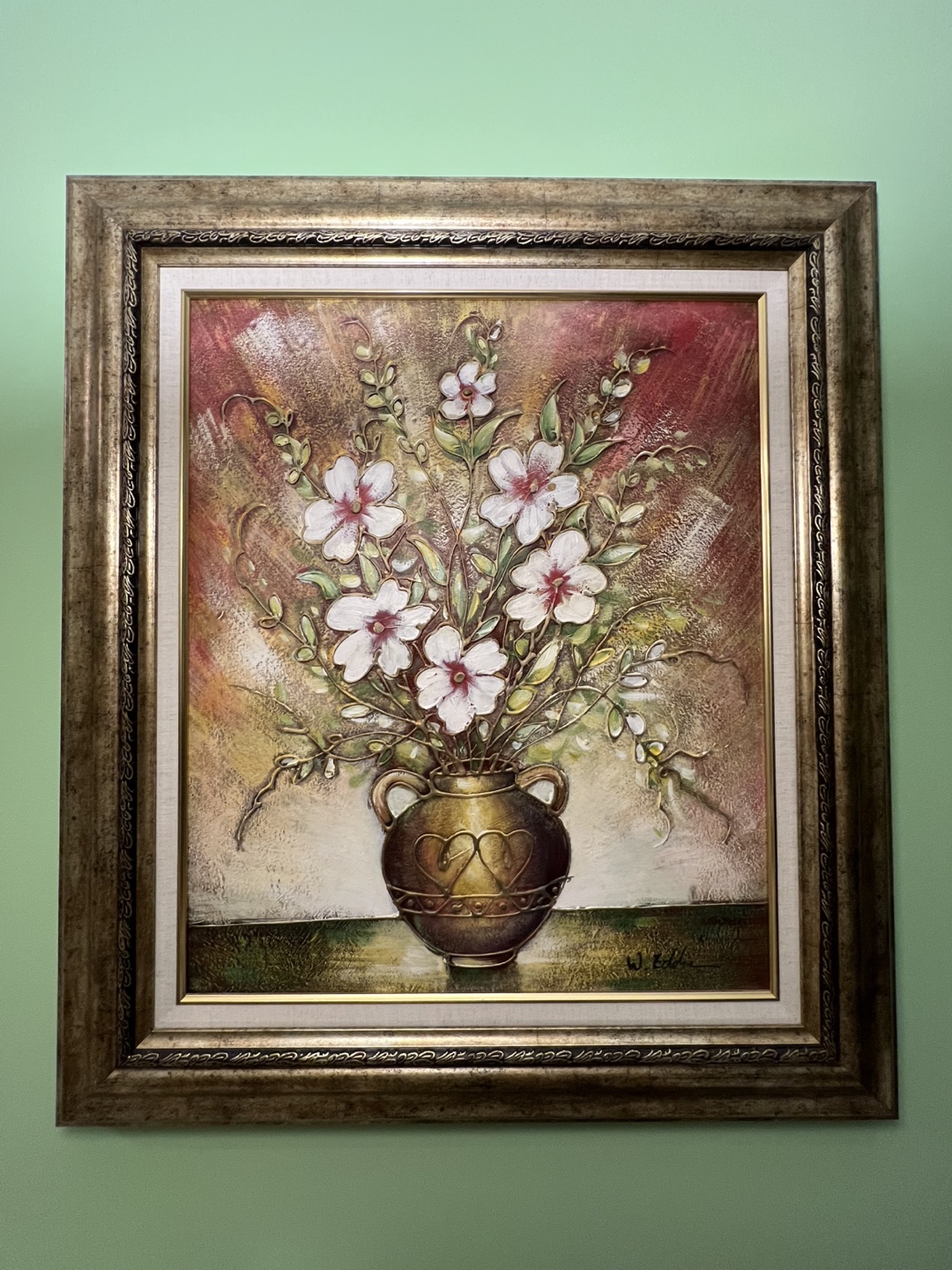 Pair of Framed Floral Paintings