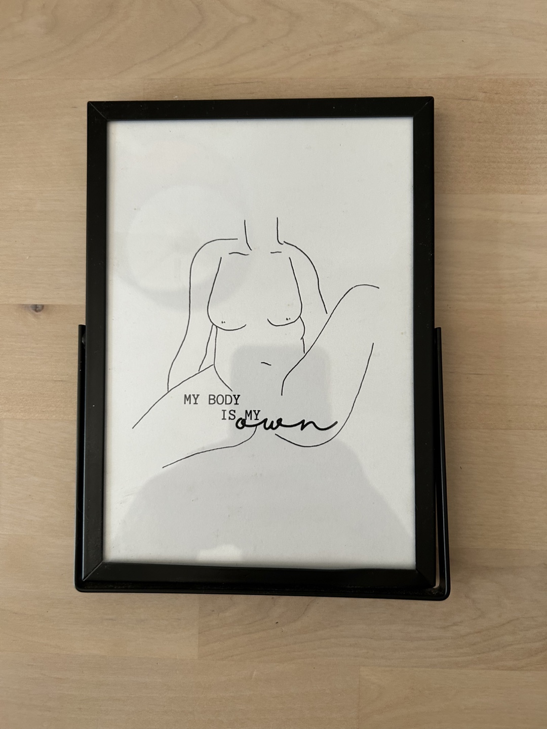 Body Positivity Feminist Small Framed Art Print