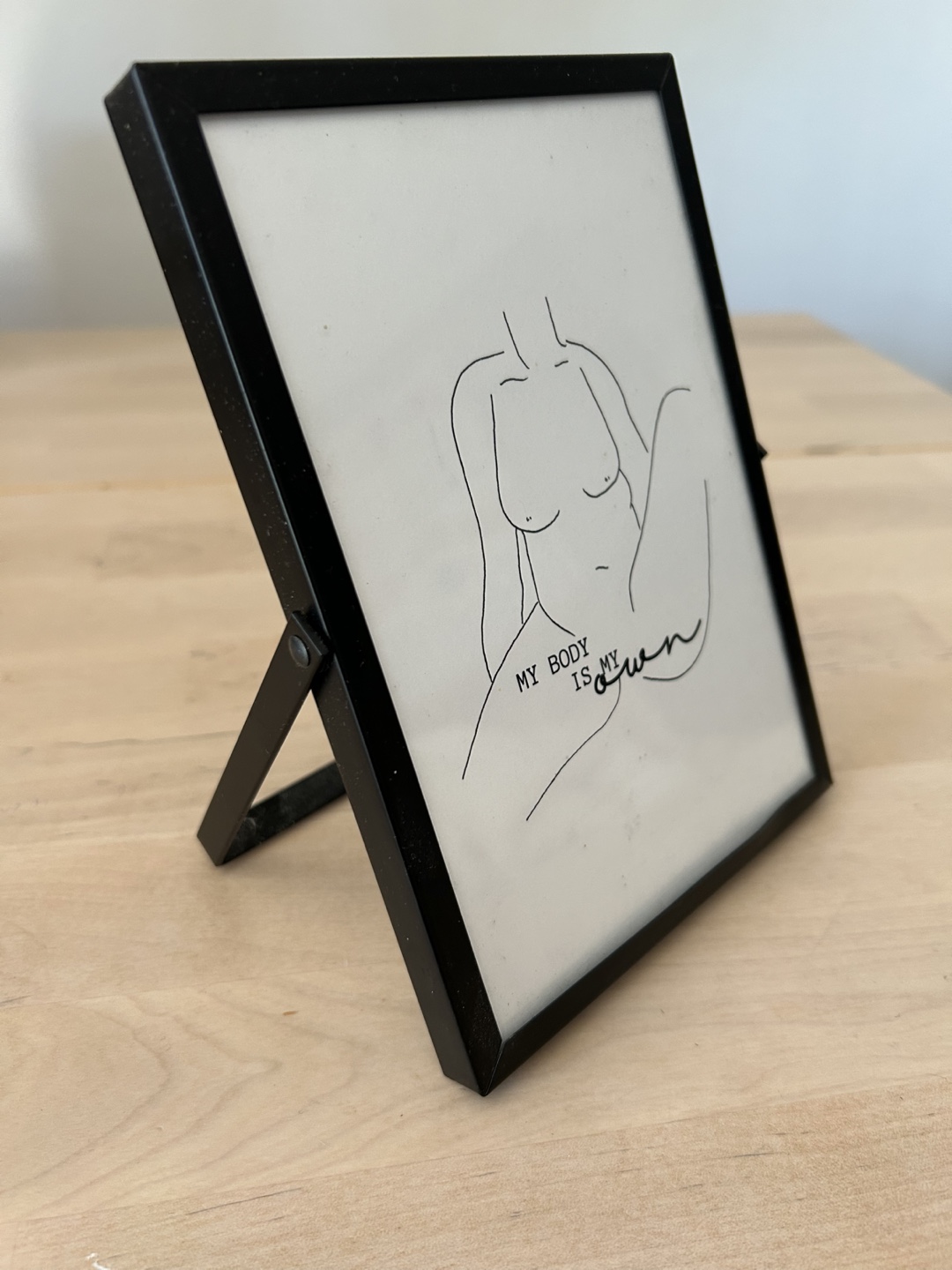 Body Positivity Feminist Small Framed Art Print - photo 2