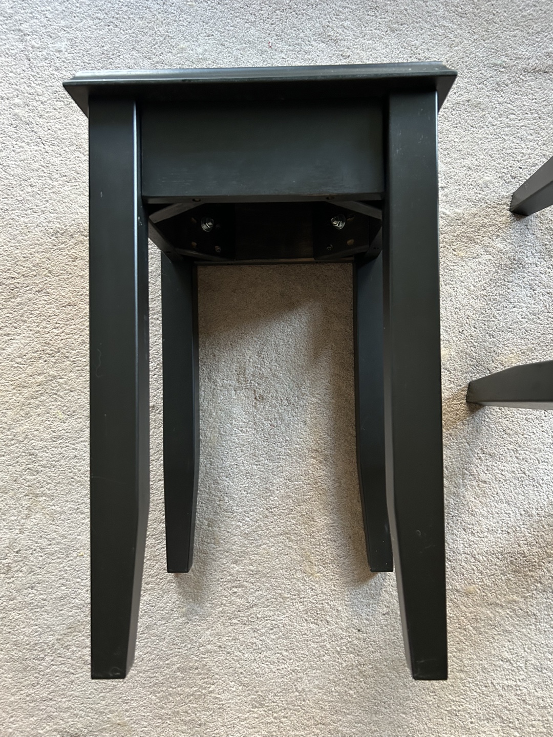 Two Black IKEA Hemnes Side Tables - photo 3