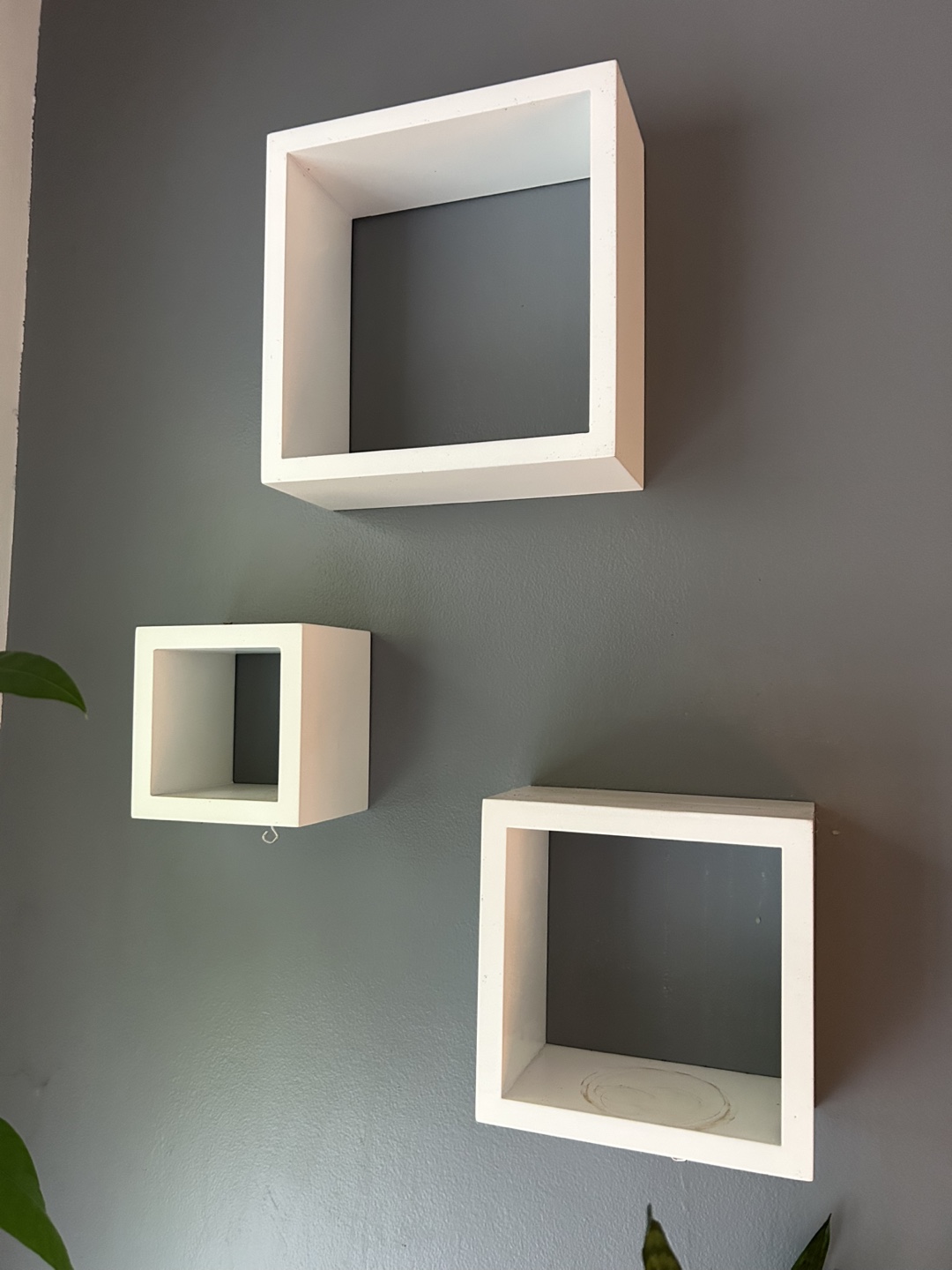 Trio of Small Square Shelves