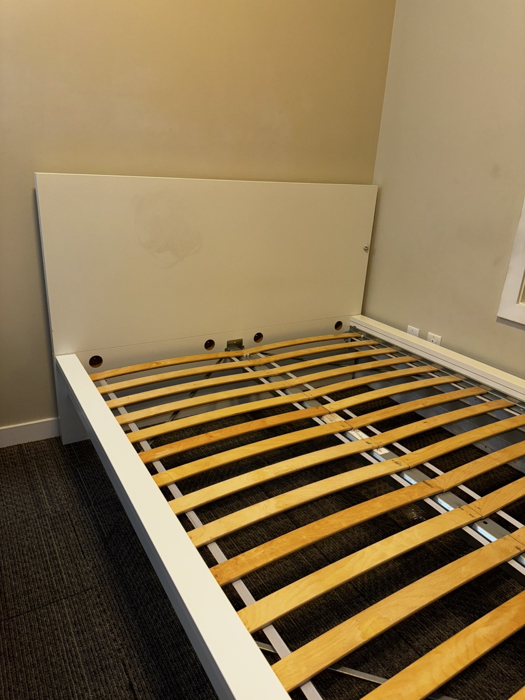 IKEA MALM White Double Bed Frame - photo 4