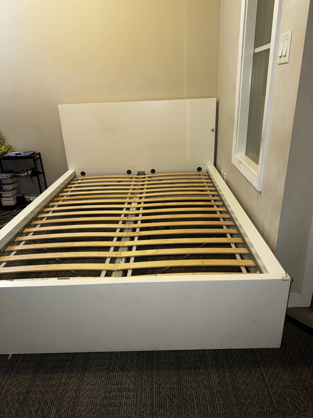 IKEA MALM White Double Bed Frame - photo 2