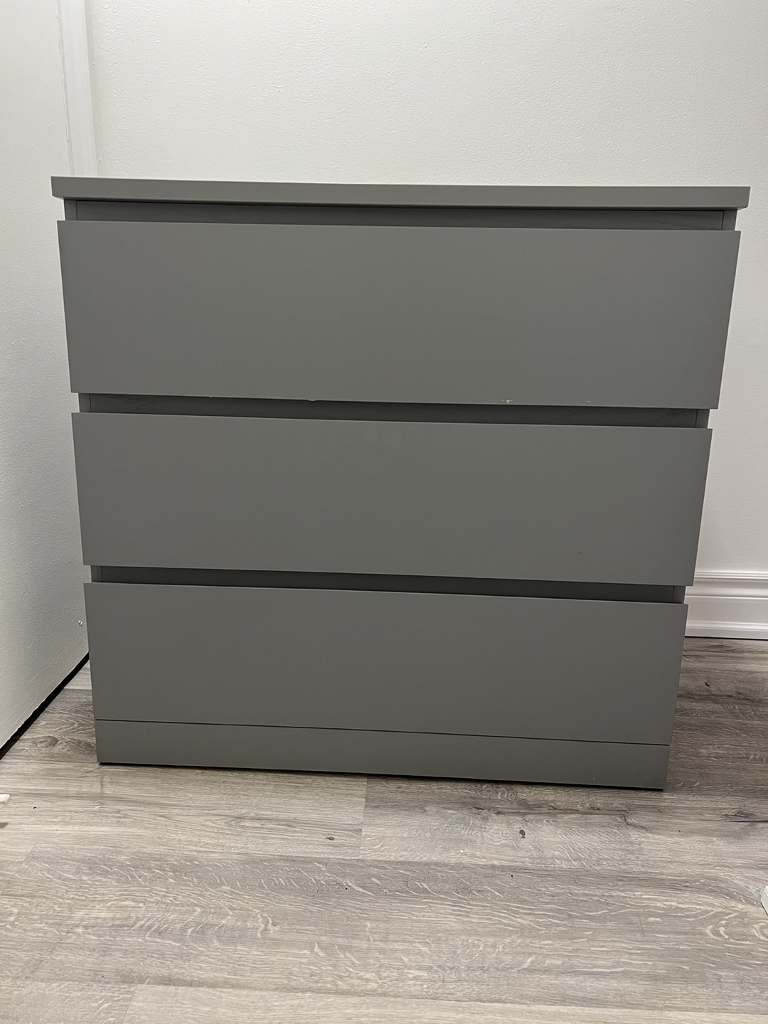 Grey 3-Drawer Chest