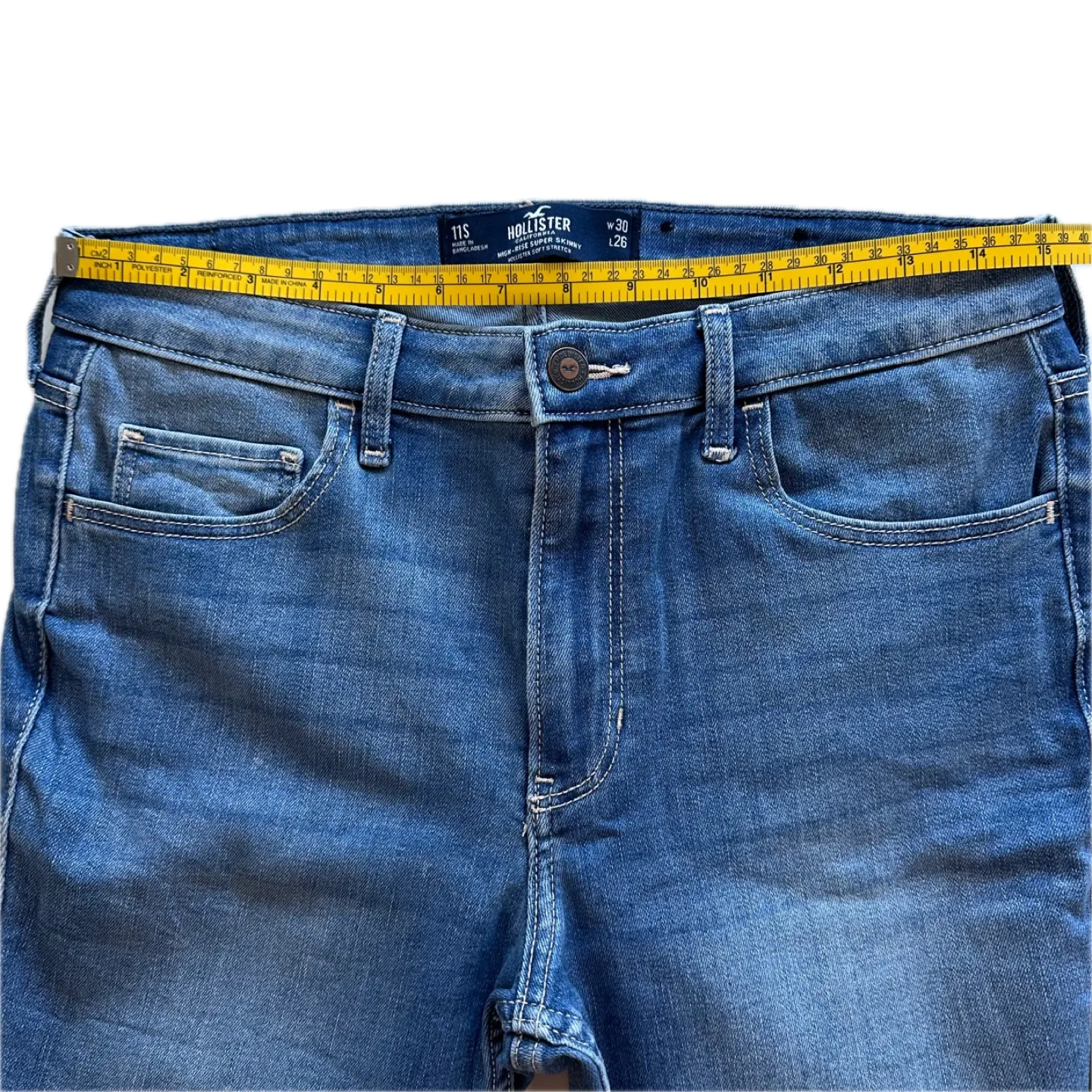 Hollister Super Skinny Blue Jeans - Size 28 image indicator(6)