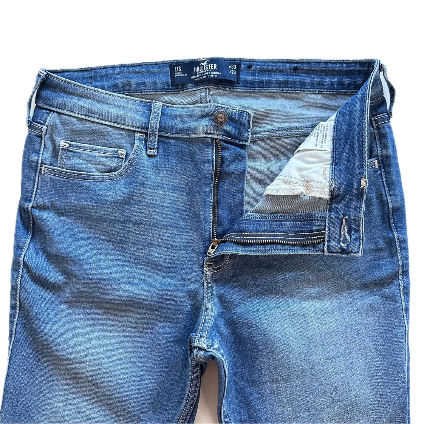 Hollister Super Skinny Blue Jeans - Size 28 image indicator(3)