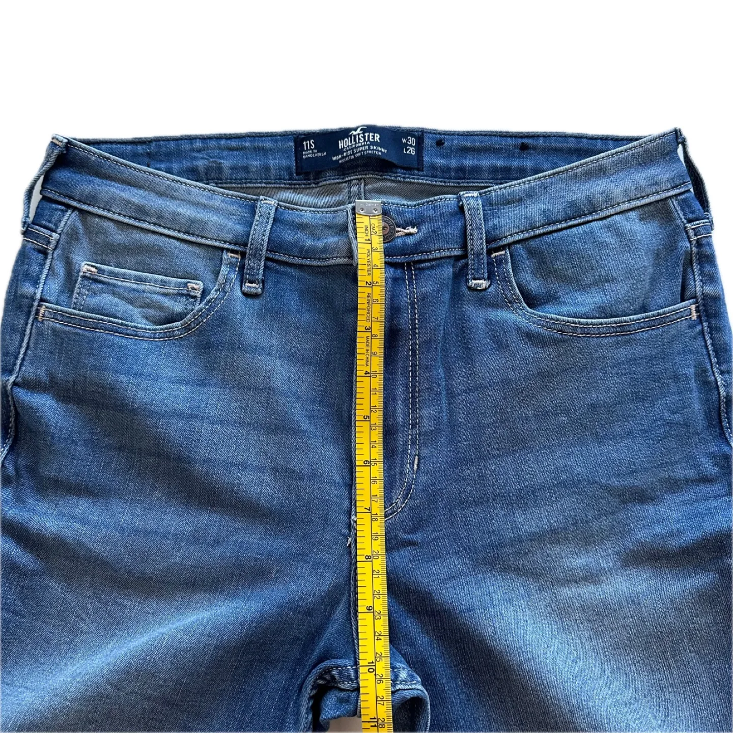 Hollister Super Skinny Blue Jeans - Size 28 image indicator(7)