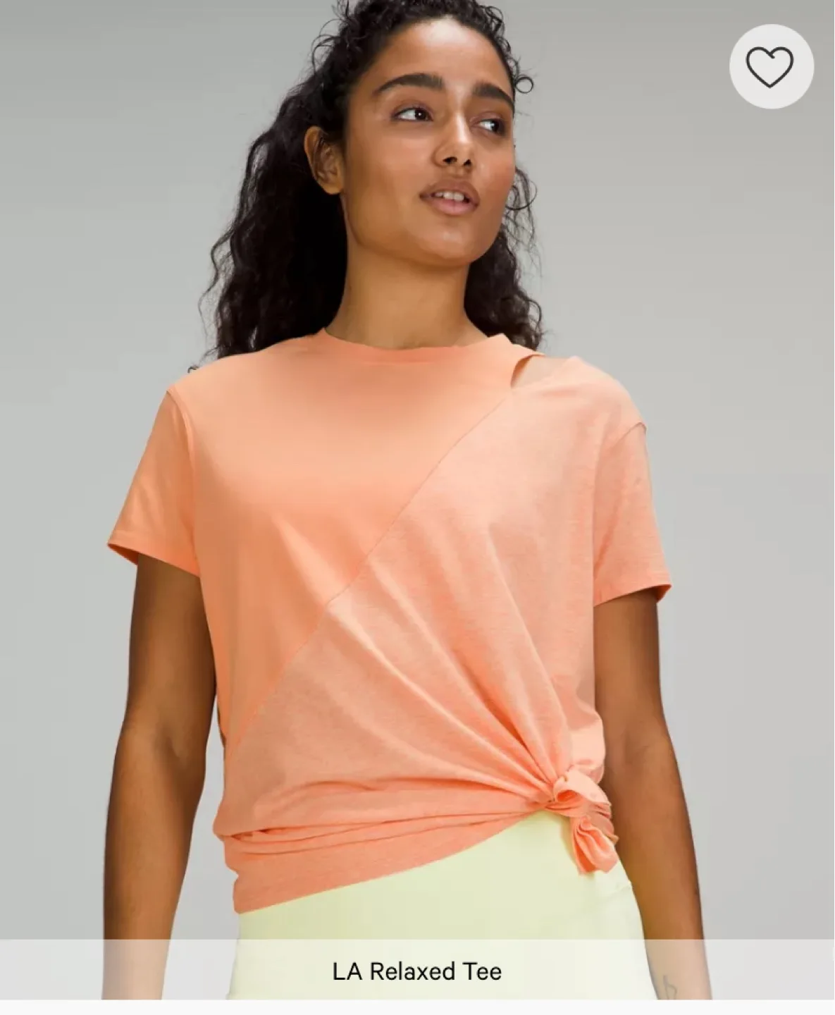 Lululemon LA Side-Tie T-Shirt sz4 XS image indicator(10)