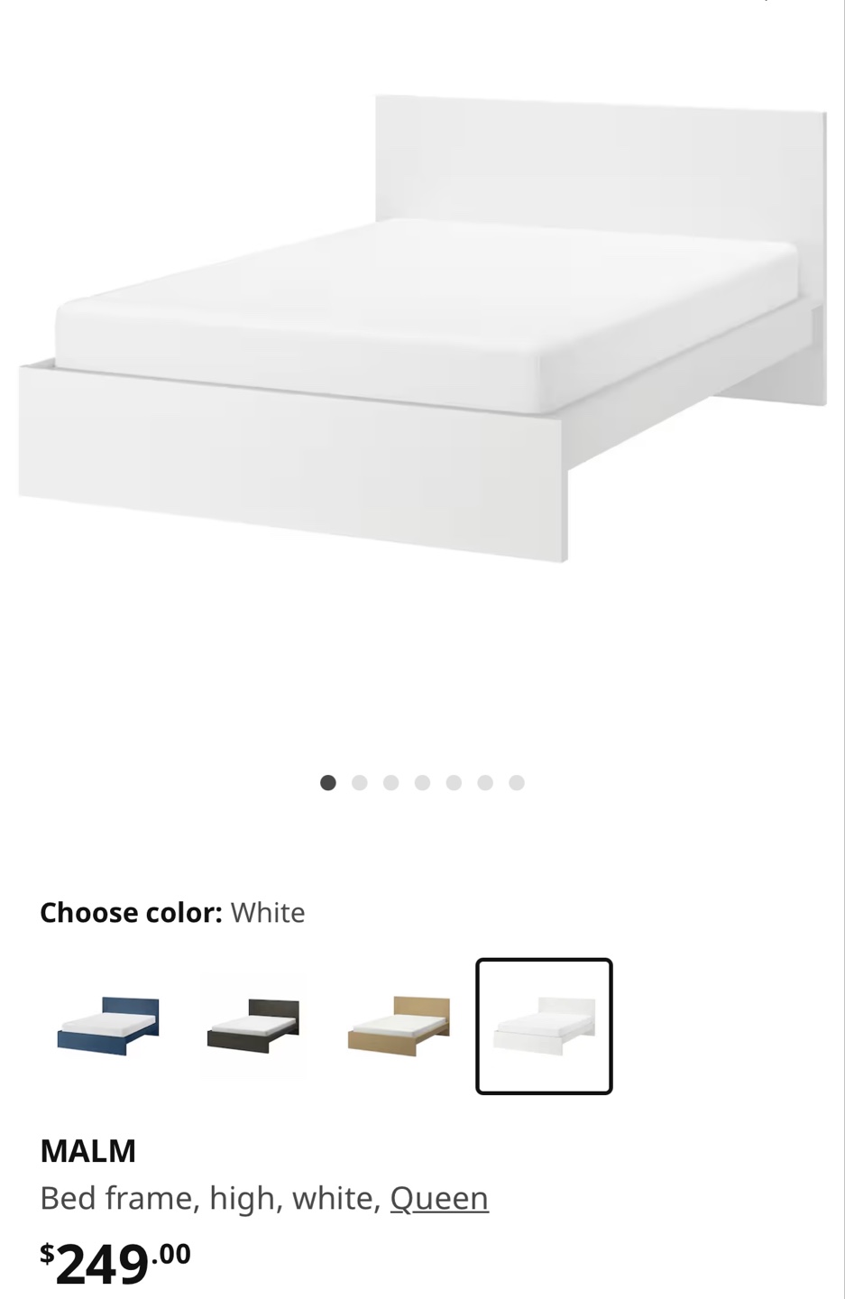 IKEA High 2 Bed Frames -White and Beige