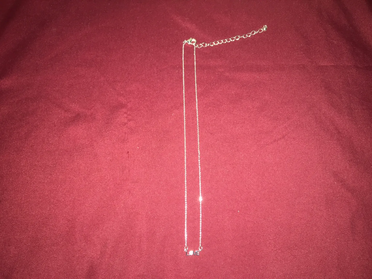 Dainty LOVE Necklace image indicator(2)