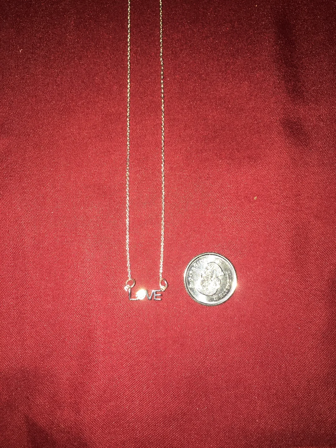 Dainty LOVE Necklace image indicator(4)