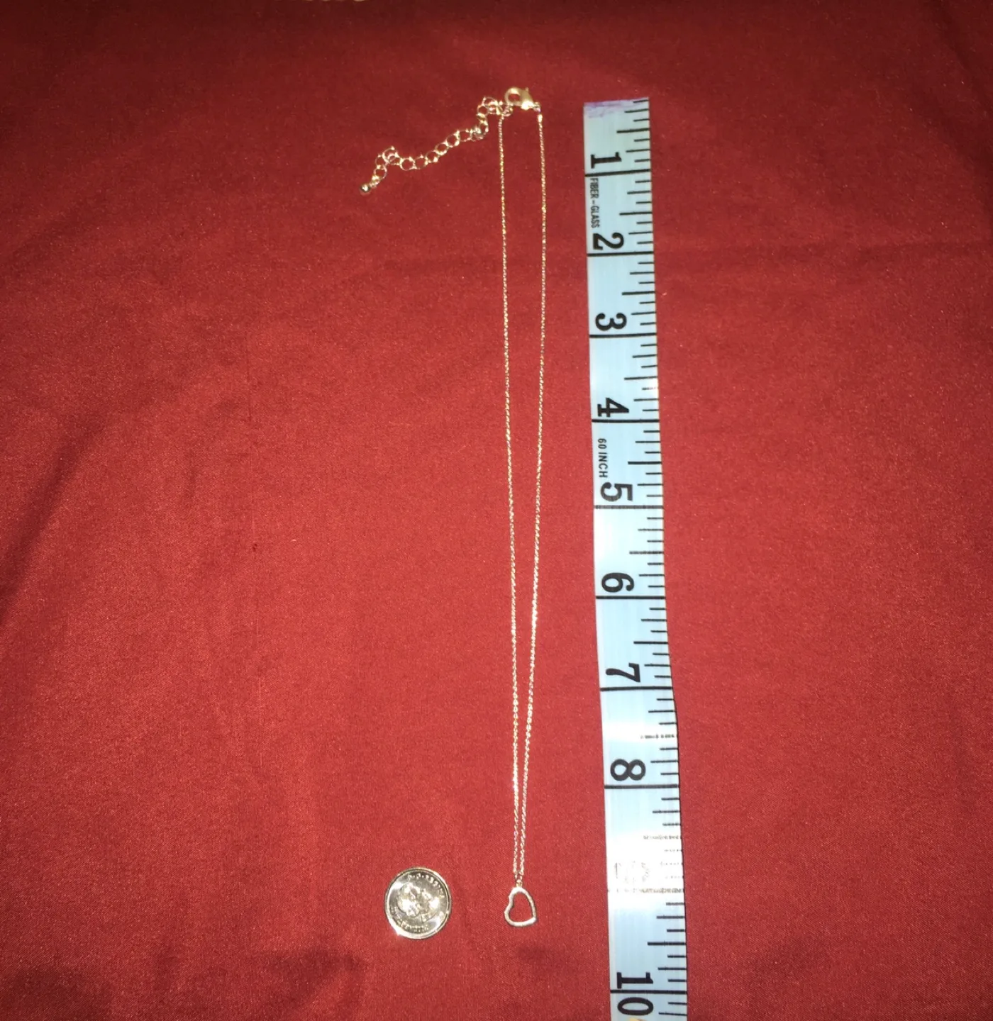 Dainty Silver Open Heart Necklace image indicator(4)