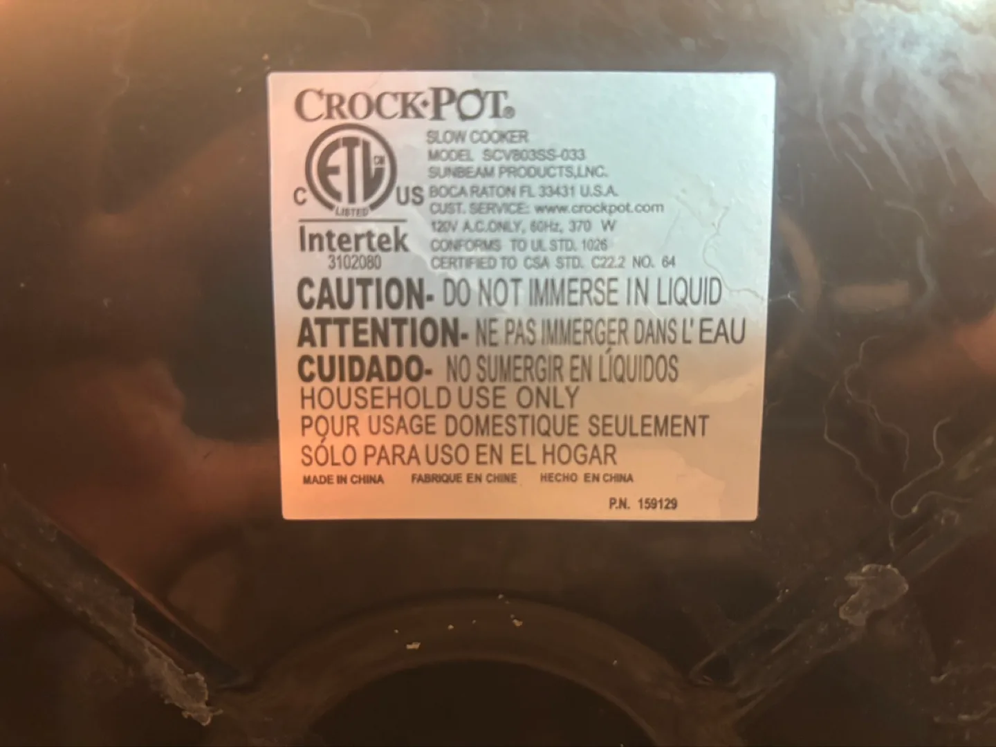 Crock-Pot 8Qt Slow Cooker image indicator(4)